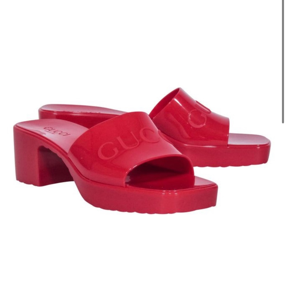 Gucci Women's Red Slide Sandals